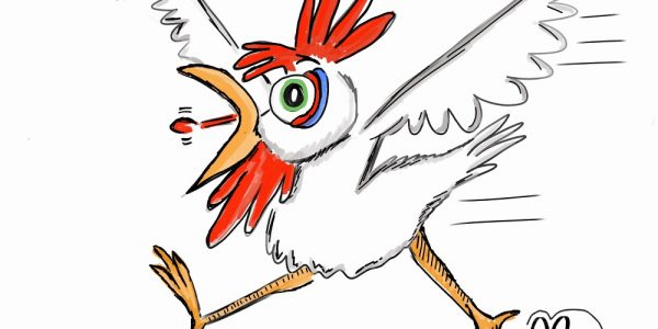 Cartoon Chicken Illustration