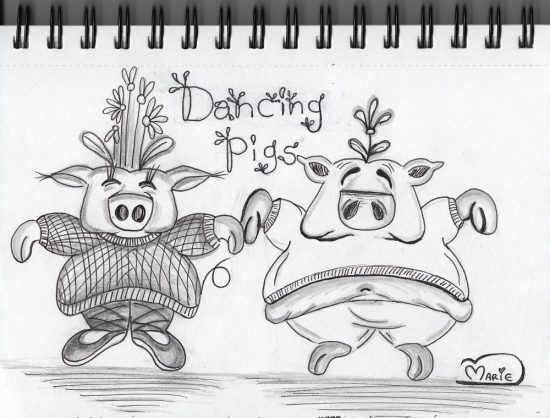 Dancing Pig Sketch
