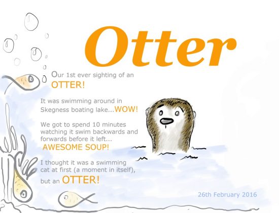 Skegness Otter Sighting Illustration