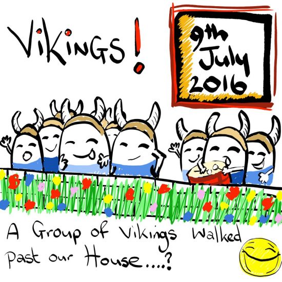 Vikings Invade Illustration