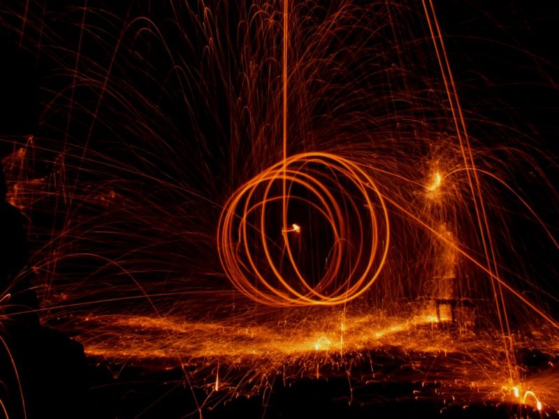Wire Wool Long Exposure Photography