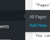 WordPress Add Page